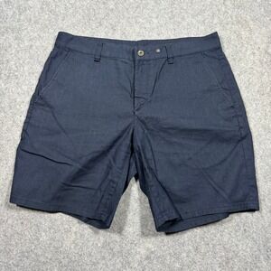 Rag & Bone New York Mens Navy Blue Chino Shorts Size 34 Flat Front Casual Summer